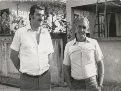  Antigo funcionário da Usina de Melissa, Franciso Belenga e Dercio Galafassi, que foi o primeiro a exercer o cargo de administrador do serviço de luz na cidade.