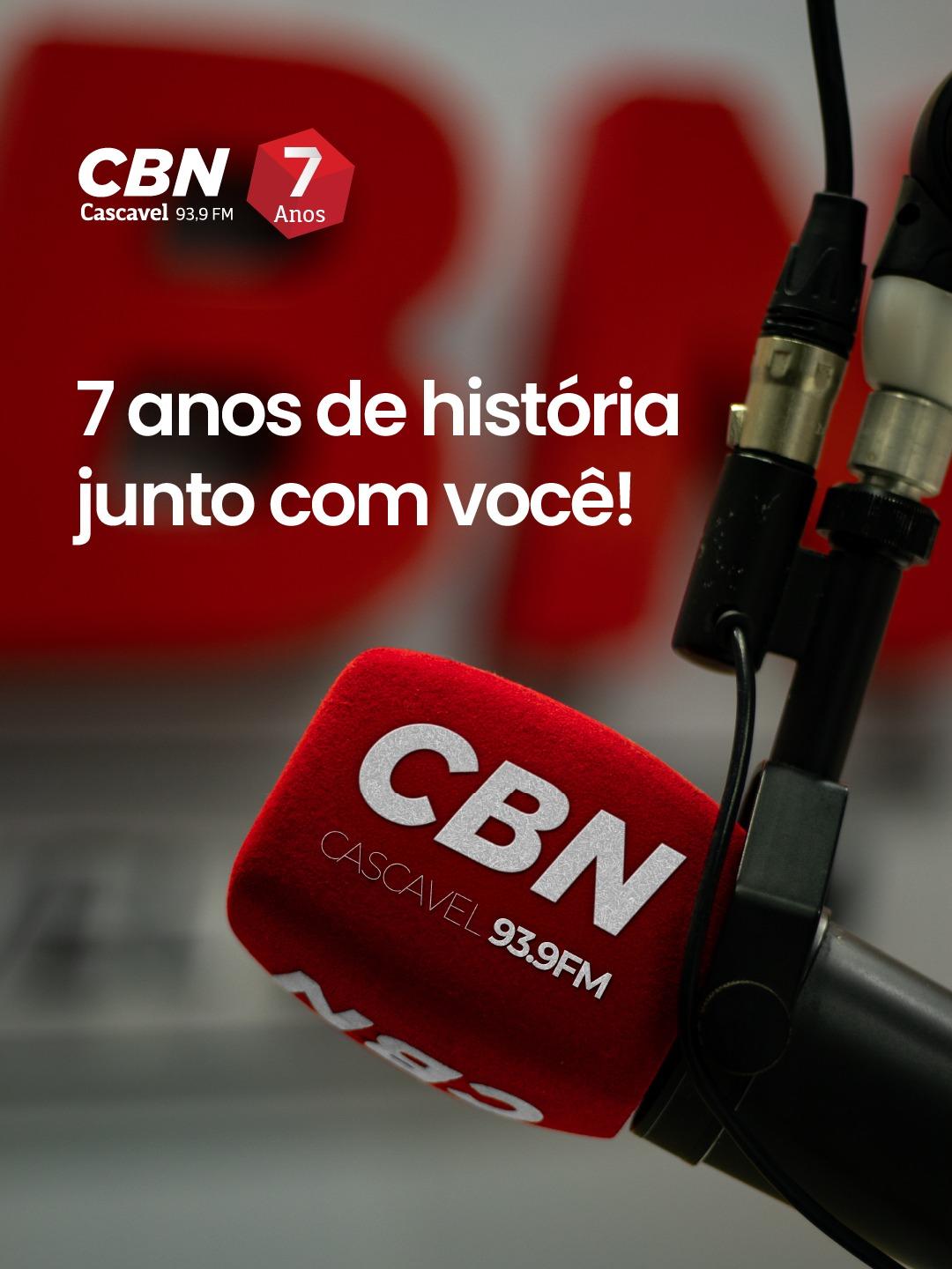 CBN Cascavel 7 anos: a notícia que conecta, explica e transforma