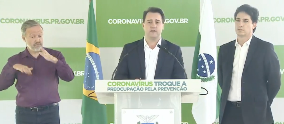  Governo do Paraná anuncia  novo pacote de medidas econômicas para famílias e empresas.
