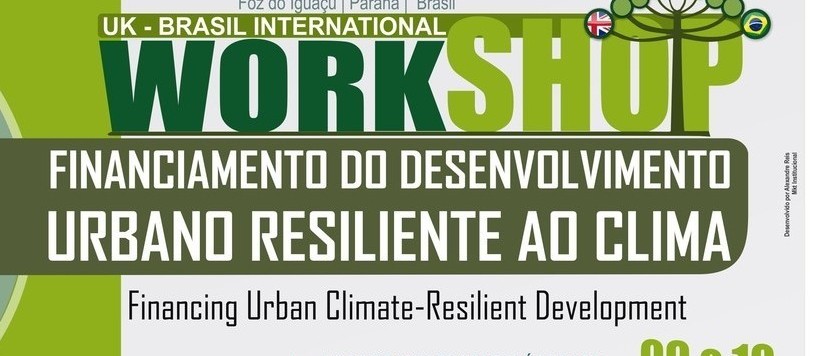 Instituições vão promover workshop sobre resiliência climática urbana