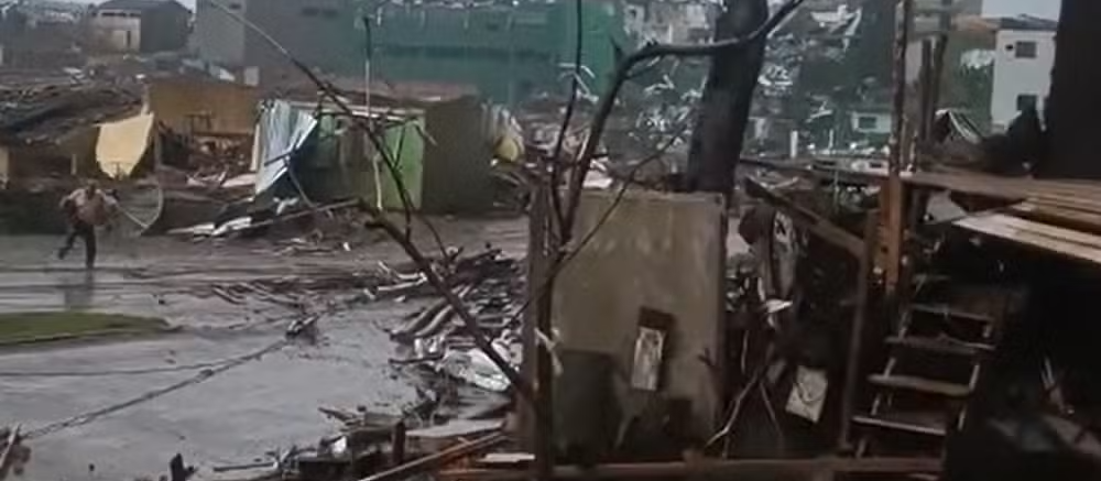 Tornado provoca destruição e deixa vários feridos em Rio Bonito do Iguaçu