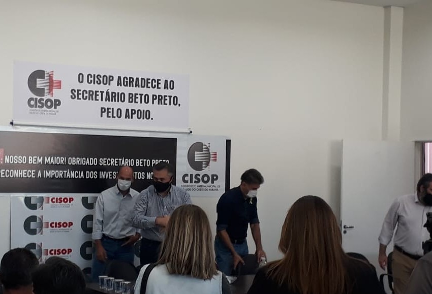 Secretário de Saúde, Beto Preto, visita Cisop em Cascavel