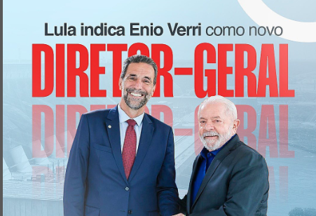 Enio Verri é o novo Diretor Geral da Itaipu Binacional