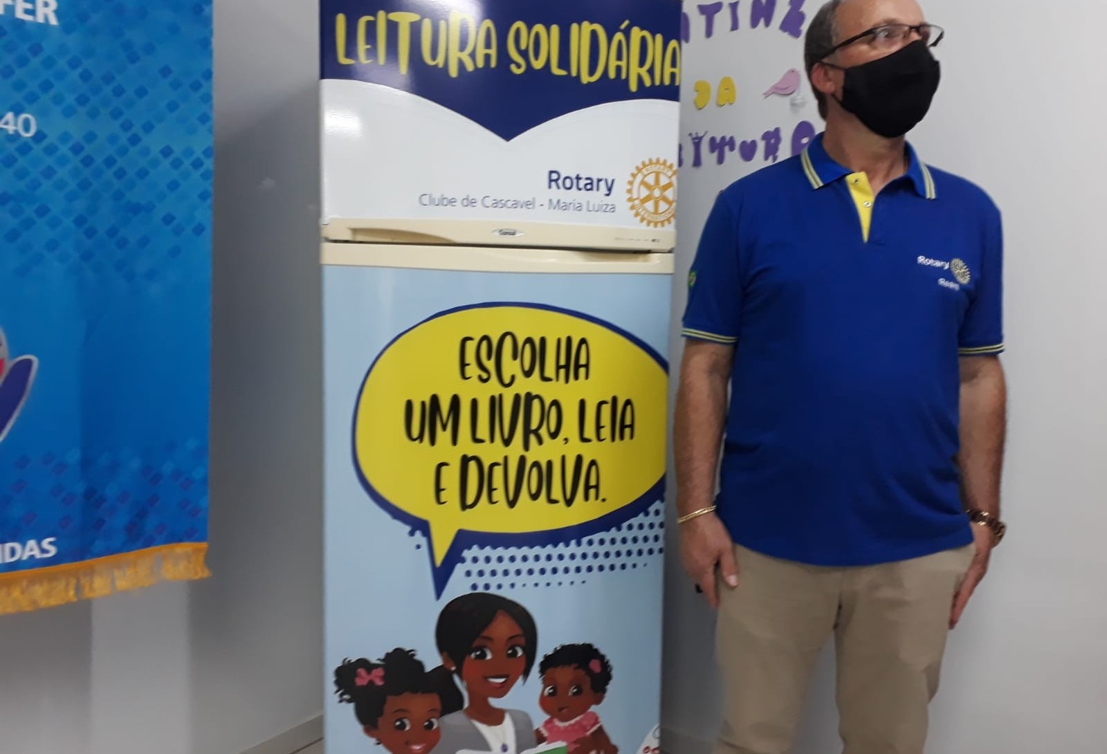 Projeto Leitura Solidária inaugura geladeira no Bairro Cascavel Velho