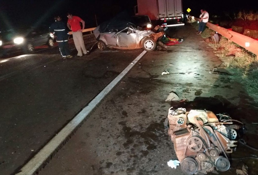 Homem morre em grave acidente, que envolveu quatro veículos, em Corbélia