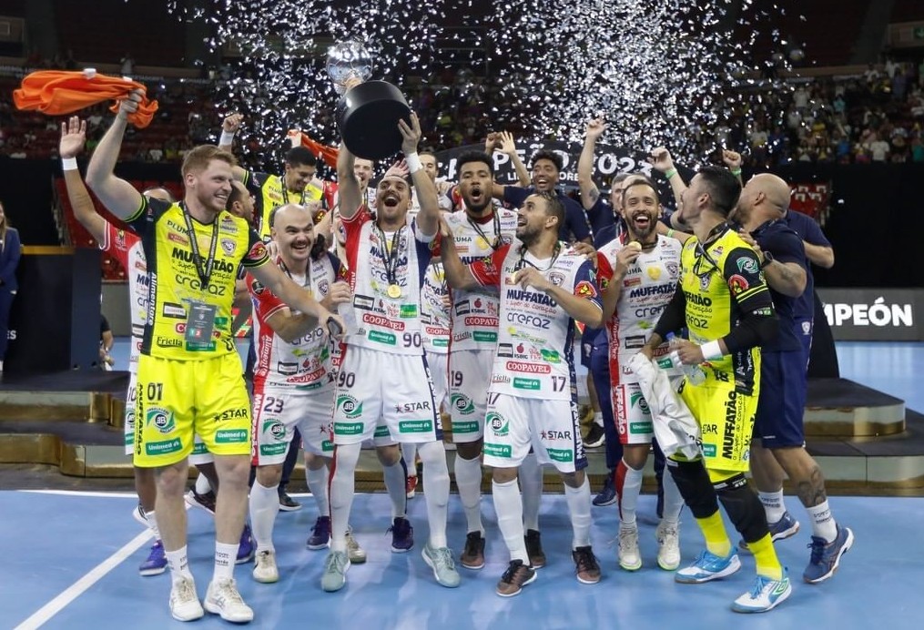 Cascavel Futsal vence Joinville e é bicampeão da Libertadores