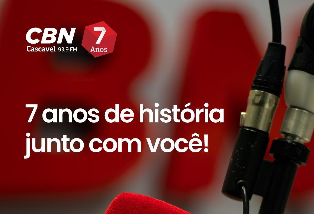 CBN Cascavel 7 anos: a notícia que conecta, explica e transforma