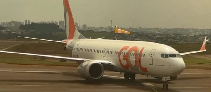 Aeroporto de Cascavel recebe Boeing 737 Max 8, com capacidade para 186 passageiros
