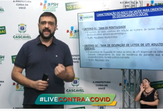 Secretário de Saúde fala sobre avanço do Covid-19 em Cascavel e novo decreto